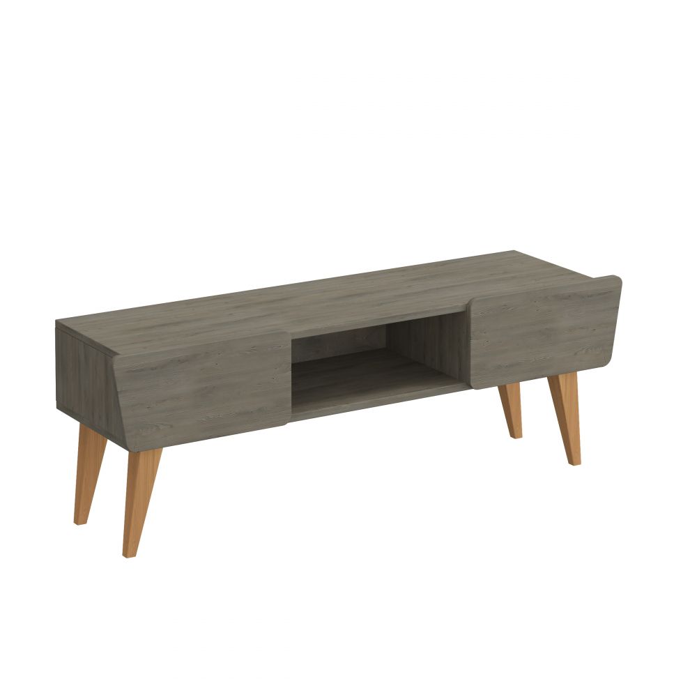 ТВ-тумба 7 МФ 1+1 (дуб денвер графит)