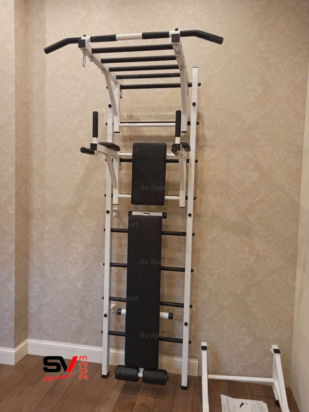 Монтаж шведской стенки Sv Sport в бетонные, кирпичные стены