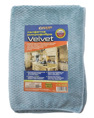 Салфетка микрофибра "City UP-168"Velvet (1шт) 50х70см