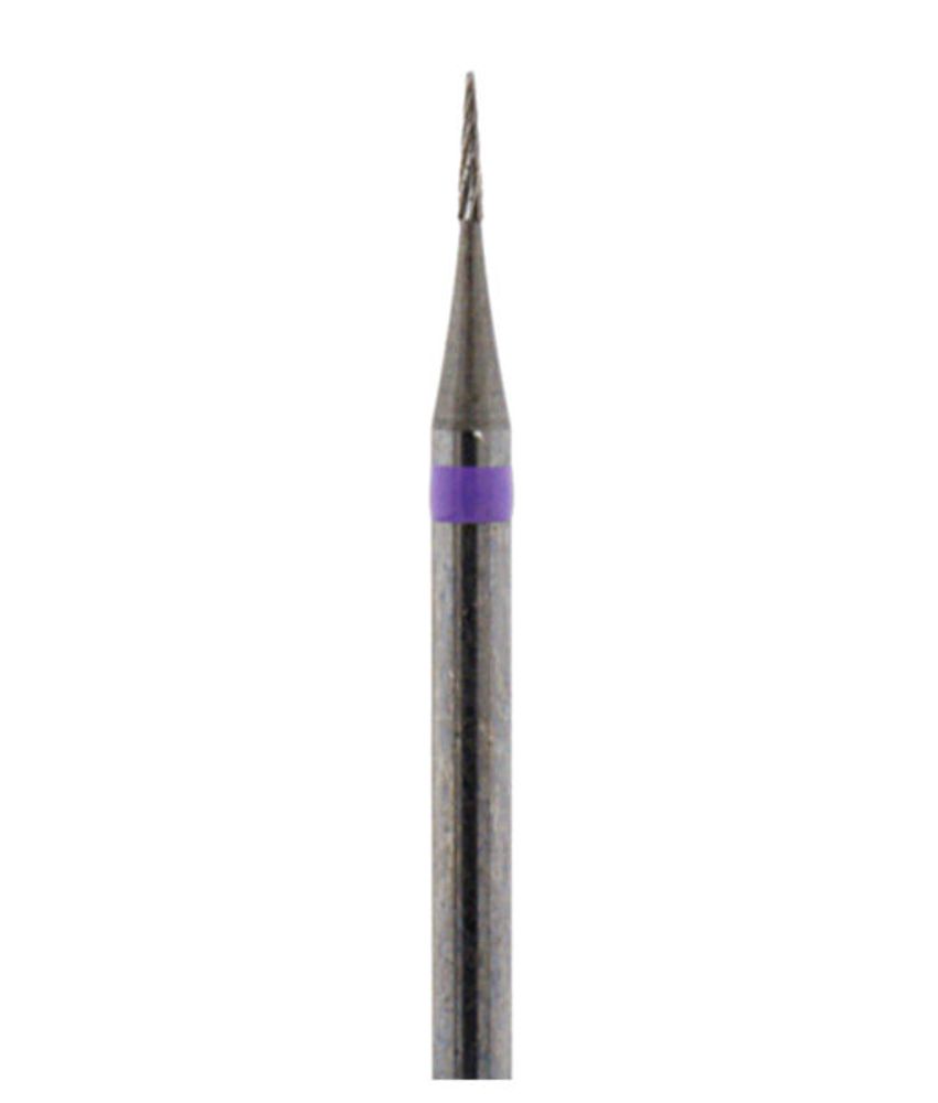 EDENTA 1324.008HP Твердосплавная фреза 24 HP 104, d 0,8 мм, насечка мелкая спиралевидная, форма пламя