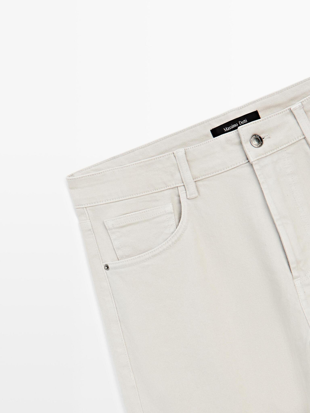 Massimo Dutti Джинсы Slim Fit, серо-бежевый