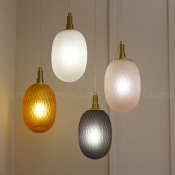 Подвесной светильник Cloyd ZAPFEN P1 / Ø13 см - латунь - белое стекло (арт.11434)