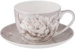 Пара чайная Lefard White flower 330мл фарфор,серый