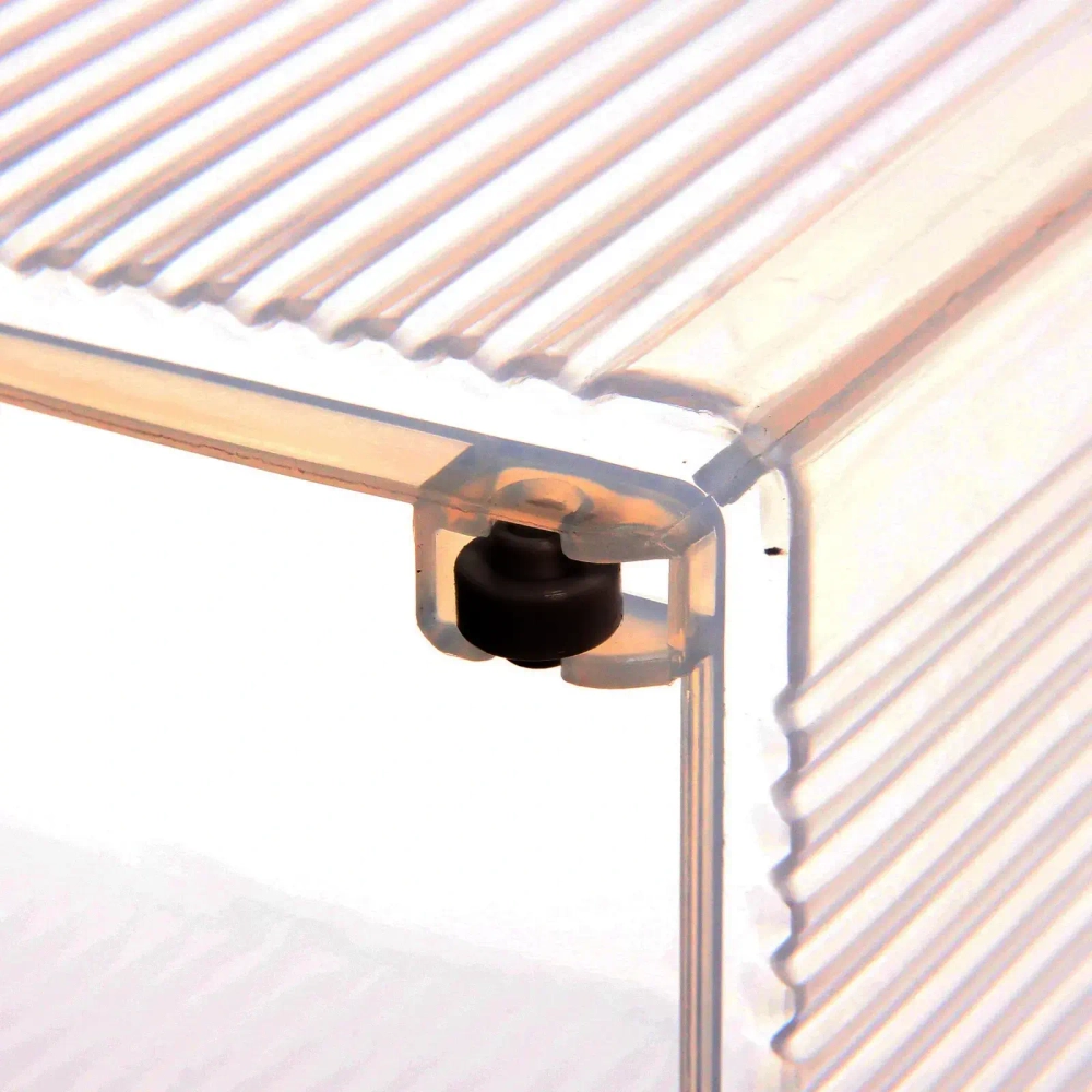 Органайзер для хранения «ИДЕАДОМА», цвет матовый прозрачный, на колёсах 33.6*17.2*25.2см