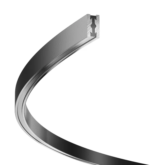 Шинопровод круглый из полукругов 1800мм Flarity черный Technical trx154-2sr-d1800-b