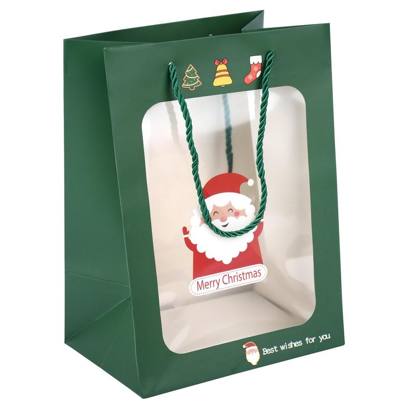 Пакет бумажный Казахстан 25*18*10 см картон.Зеленый 1 шт 12 шт /упак