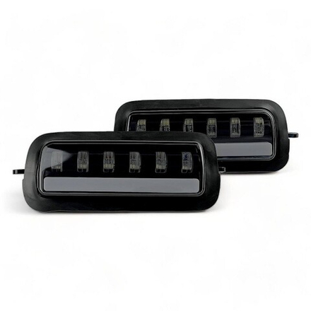 Подфарники Нива 4х4/Легенд с ДХО и бегущим п/поворота (6 линз)