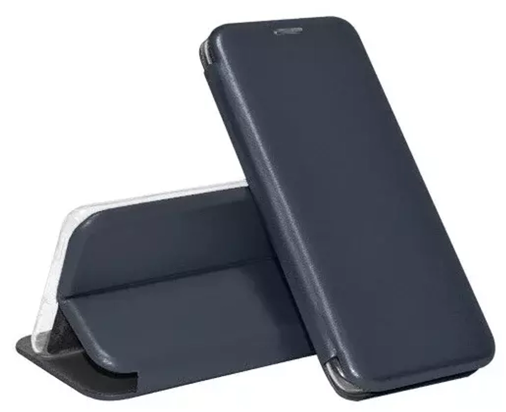 Чехол книжка Xiaomi Redmi Note 10/10S/Poco M5s силикон матовый Dark Blue Zibelino