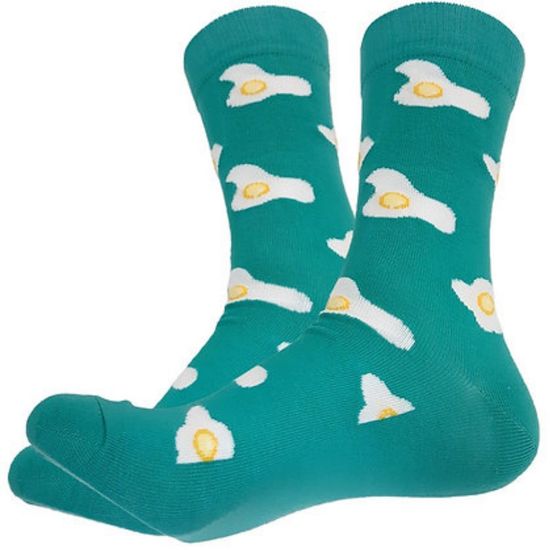 Носки "Яичница как облака", р-р 38-44 (бирюзовый)