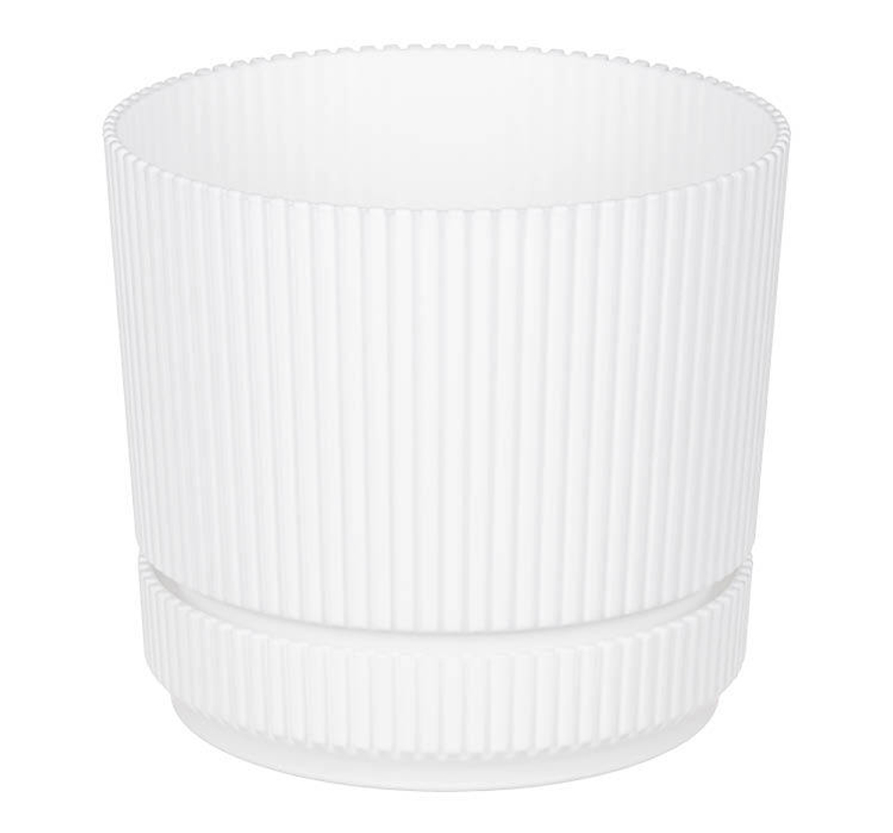 Кашпо СТРИП круглое D=200мм 3,9 л с поддоном М3248