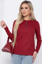 Джемпер "Чувство комфорта" (бордо) Б8676 LT Collection