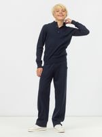 Джемпер поло для мальчика AT116 синий