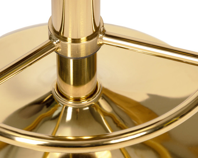 Табурет барный DOBRIN BRUNO GOLD, пудрово-розовый велюр (MJ9-32)