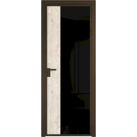 Алюминиевая дверь 7AG деорэ остеклённая со вставкой