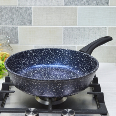 Сковорода 28см Сияние Blue с несъемной ручкой, с2851Bl