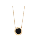 Подвеска из жёлтого золота 18k с бриллиантами и чёрным ониксом, Tiffany 💠T collection - Единственная в наличии