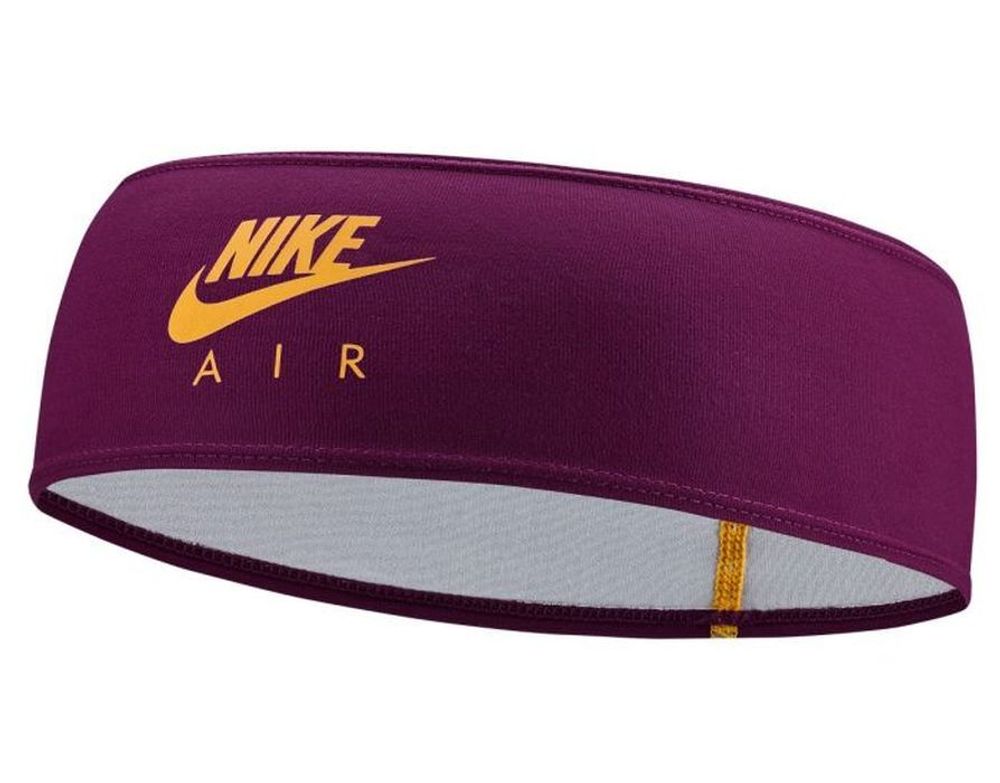 Повязка на голову Nike Dri-Fit Swoosh Headband 2.0 - sangria/university gold