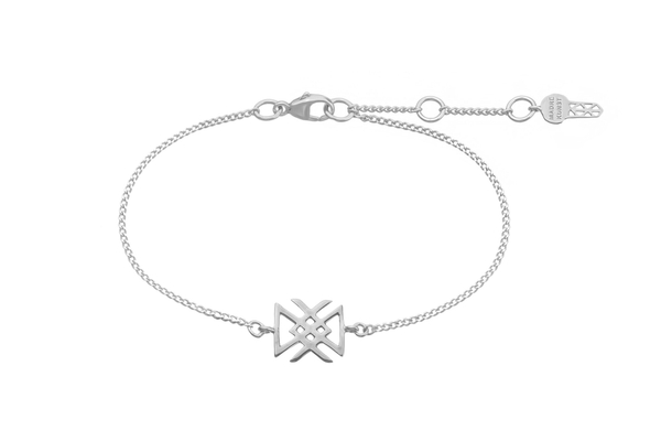 Браслет с вязаной руной Здоровье, позолота