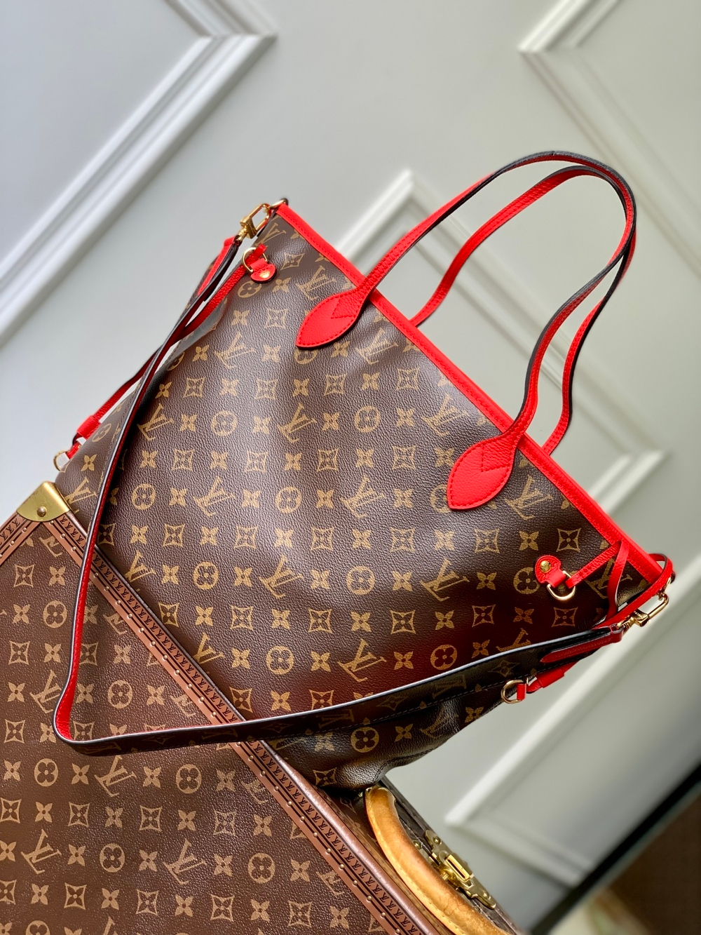 Louis Vuitton Neverfull Bandouliere Inside Out MM