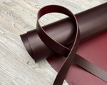 Ременная кожа Prima Burgundy (2,8+мм), цв. Бордовый