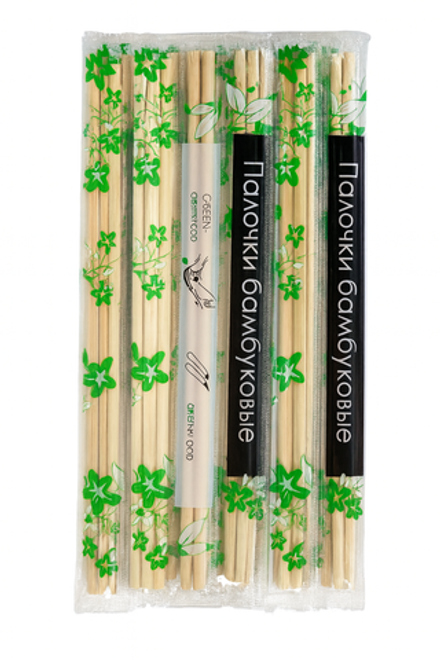 Палочки для еды Green Food в пластике 22 5 см 100 шт