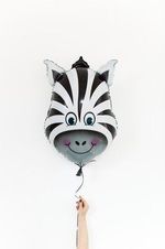 Шар (36"/91 см) Фигура, Большая голова Зебры