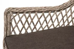 "Эспрессо-80 L" обеденная группа плетеная, цвет бежевый