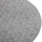 Коврик в ванну Селфи 68х38 ПВХ Элегия серый