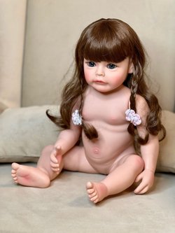 Кукла Реборн виниловая 55см в пакете (FA-284)