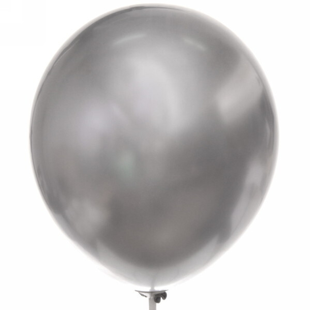 Воздушные шары «Металлик» 10шт 12»/30см серый