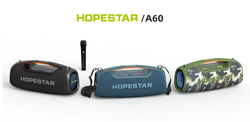 Портативная Беспроводная Bluetooth Колонка Hopestar A60, 100W / Караоке Система / Беспроводной Микрофон / Хаки