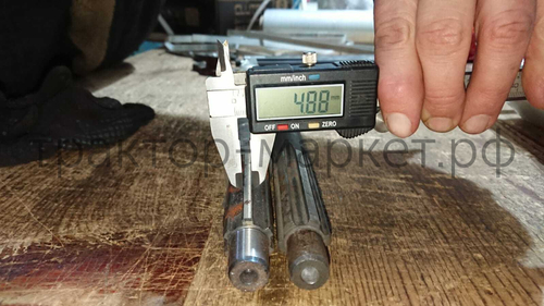 Вал корзины (муфты) сцепления Z-6/6 L=375 мм шлиц 5мм; Синтай 180,220