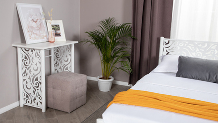 Туалетный столик Форвард Пармин белый шагрень