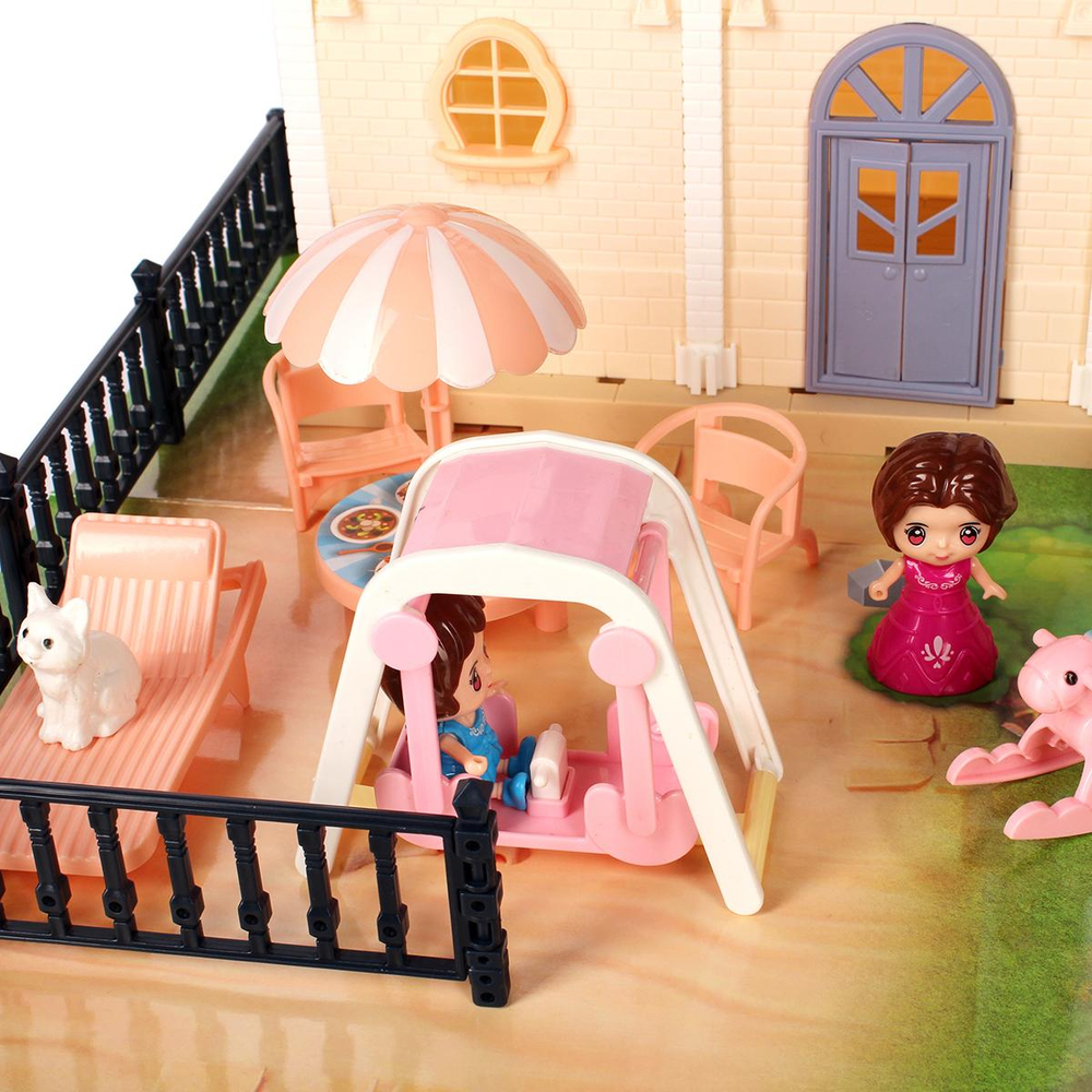 Дом для куклы с мебелью коробка 686-008