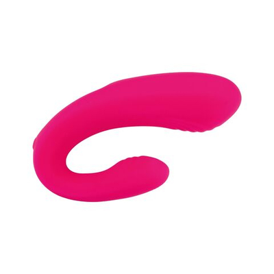 Розовый двойной вибратор U-образной формы (Цвет: розовый)