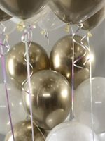 Шар (12''/30 см) Золото (522), хром, 50 шт.