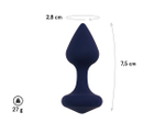 Малая анальная пробка Exo (Цвет: синий)