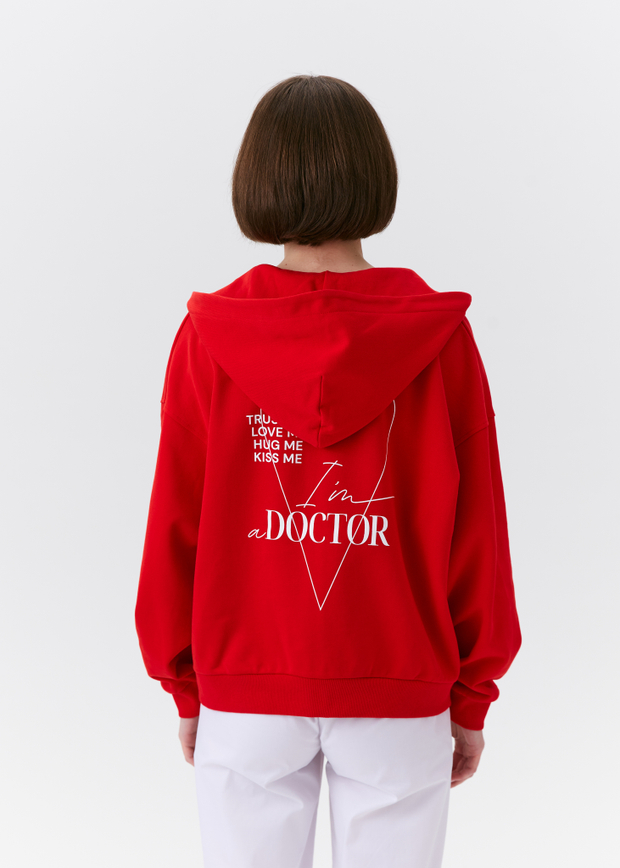 Худи унисекс Nebbia, красный