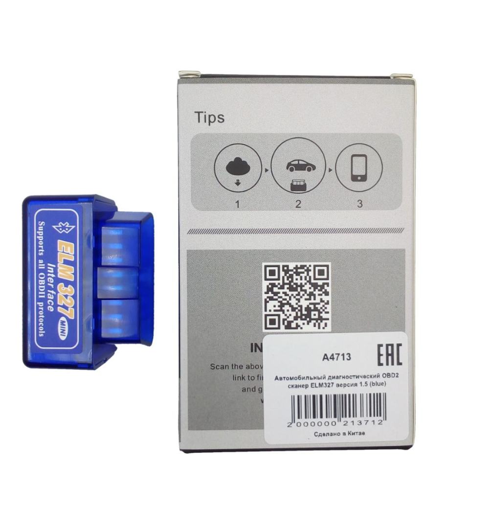 Сканер OBD CARLIVE A4713 (OBD2, V1.5, Bluetooth)