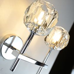 Бра Boule de Cristal Double Sconce Chrome