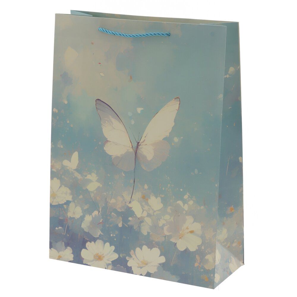 GAEM Пакет подарочный L (бумага 210г/м2, блок 12шт), L30 W12 H40 см, 4в.