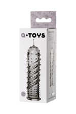 Прозрачная насадка на пенис TOYFA A-Toys - 15,5 см. (Цвет: прозрачный)