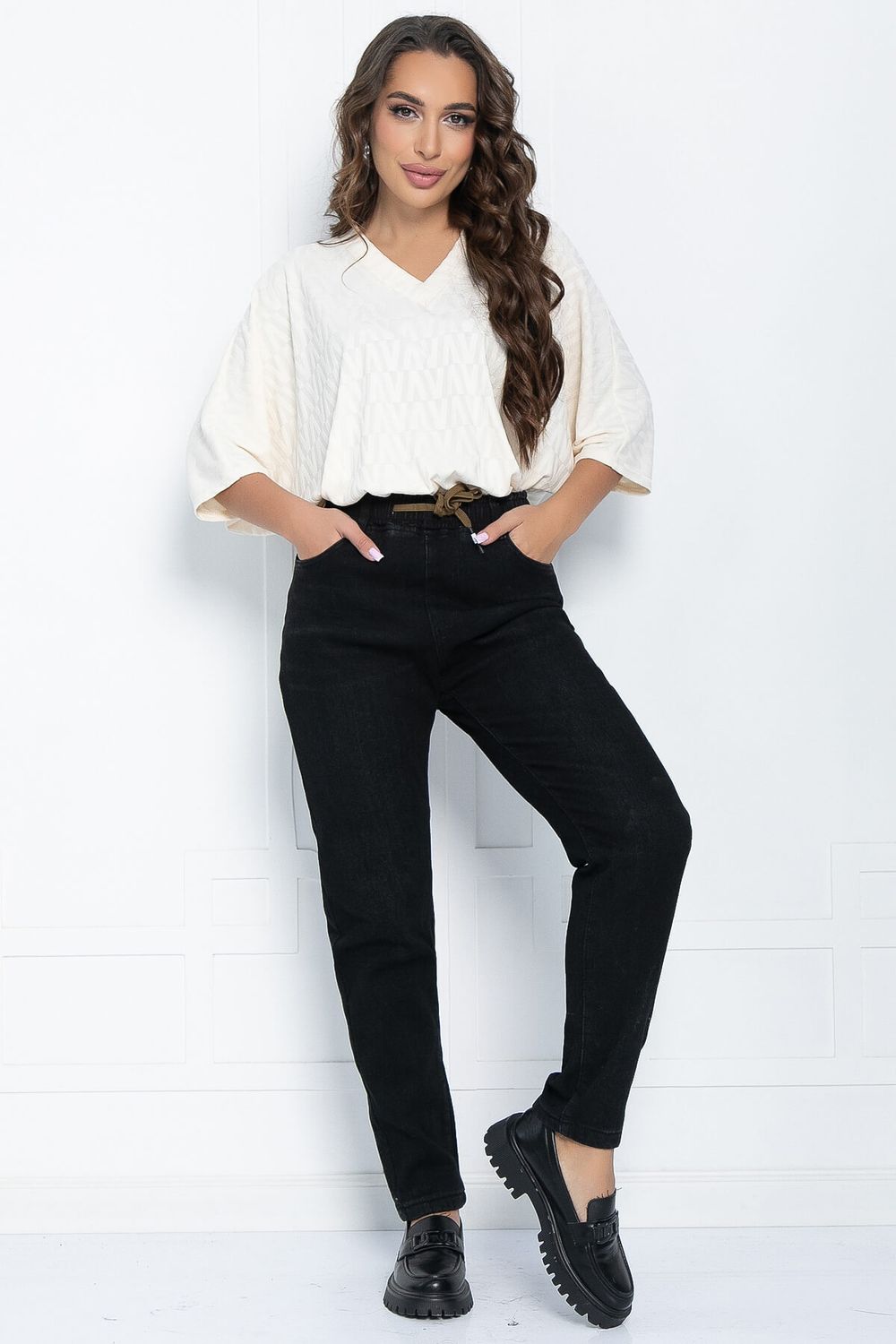 Джинсы Теплый вечер (черные) Б11513 LT Collection