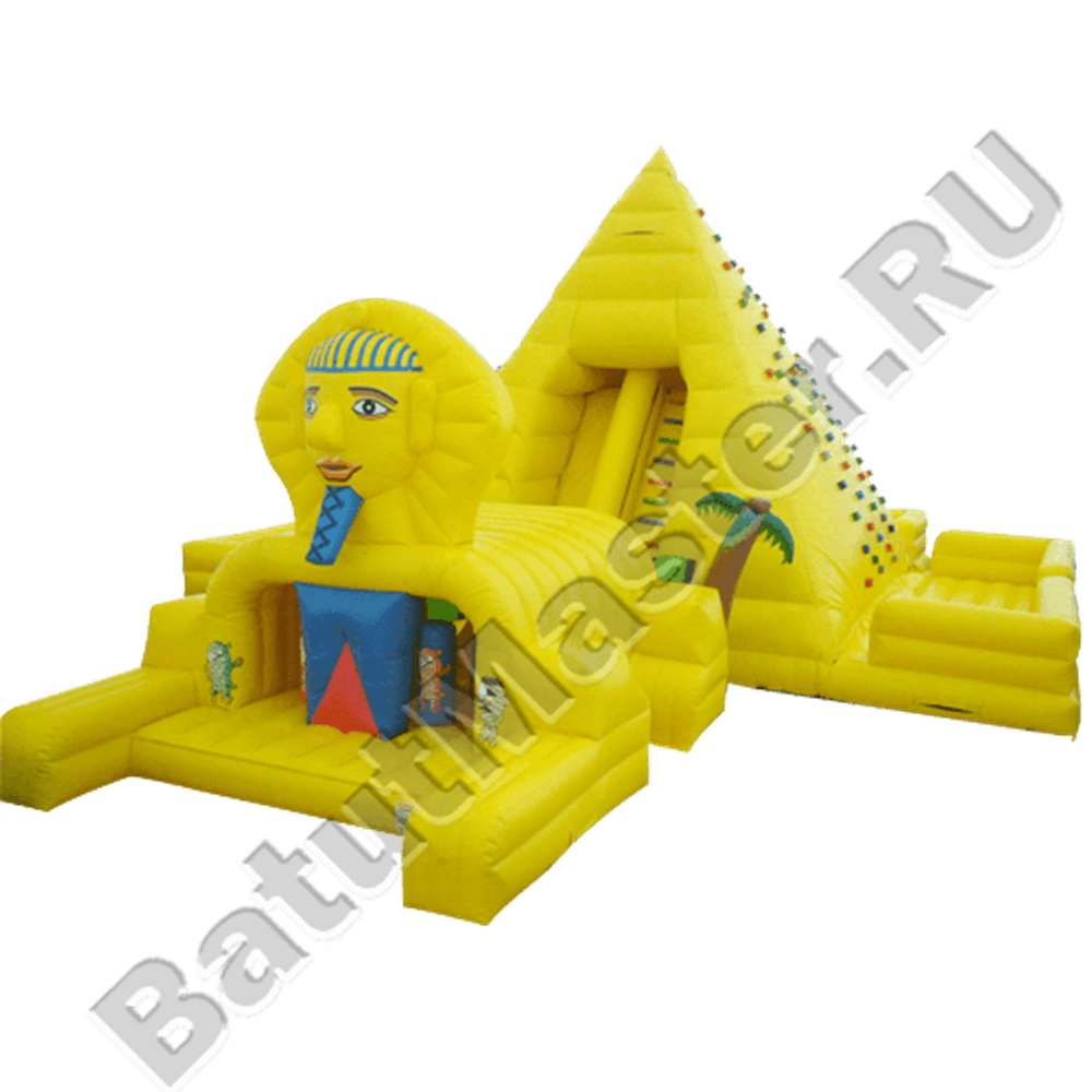 Большой надувной батут-горка "Луксор"