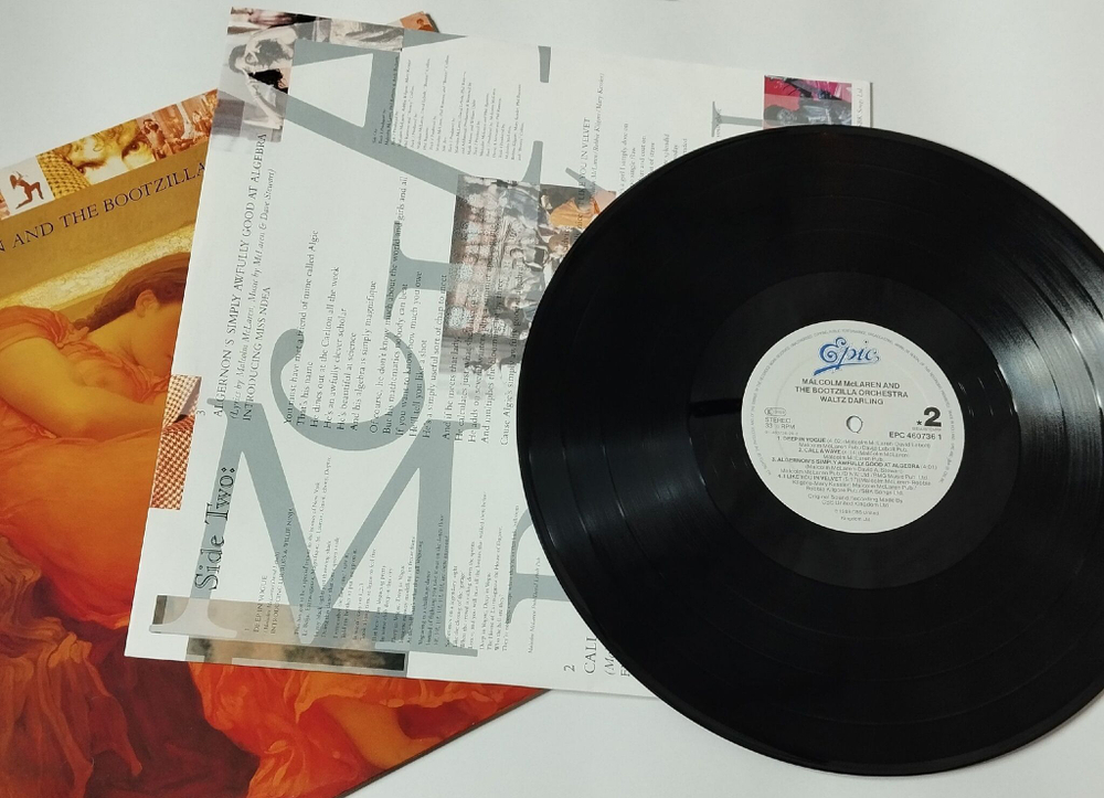 Винтажная виниловая пластинка LP Malcolm McLaren And The Bootzilla Orchestra Waltz Darling (Holland 1989)