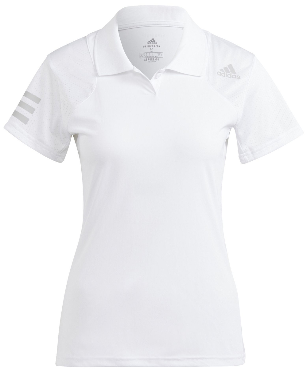 Женское поло Adidas Club Polo W - white/grey two