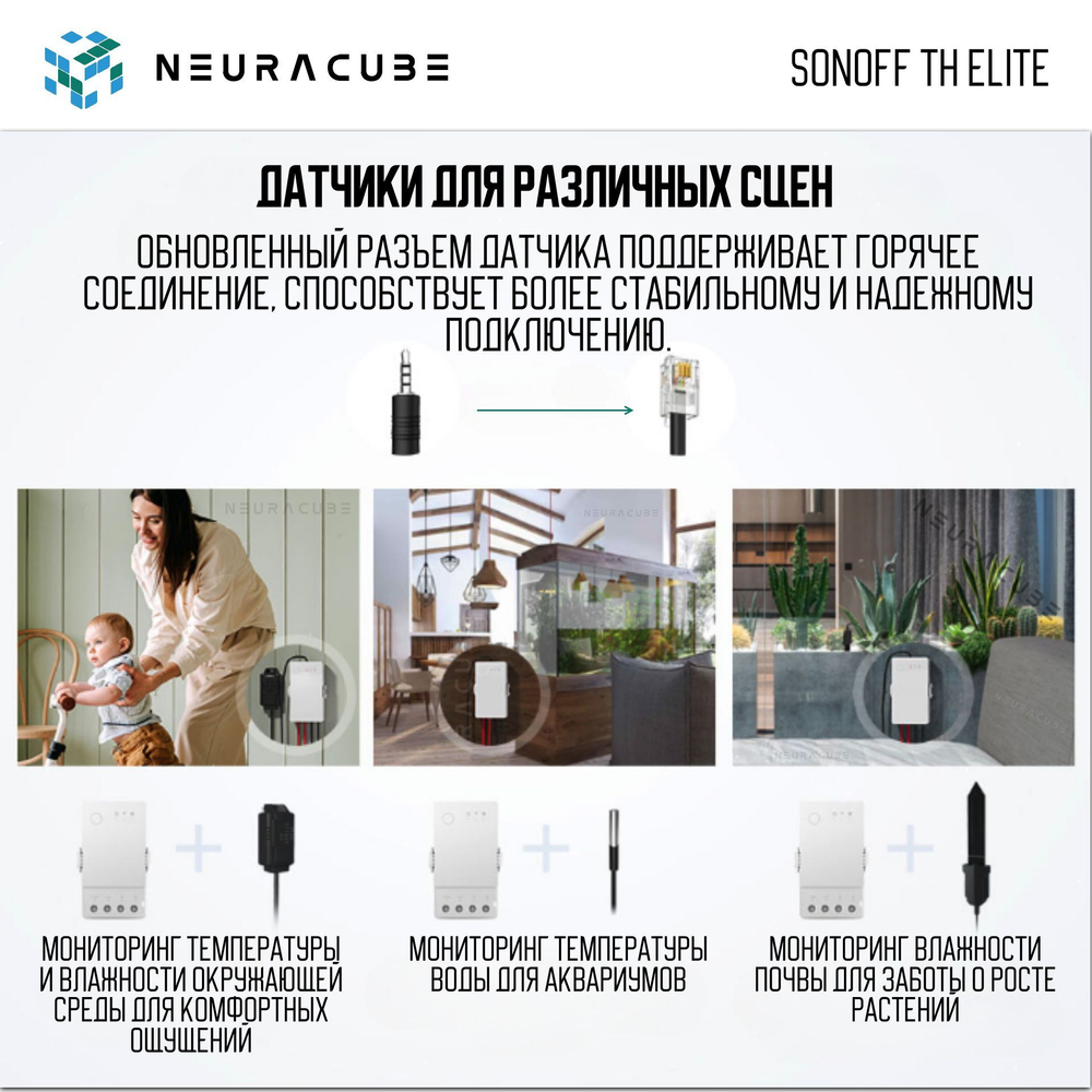 WiFi Реле Sonoff THR320D Elite (Работает с Яндекс Алисой)