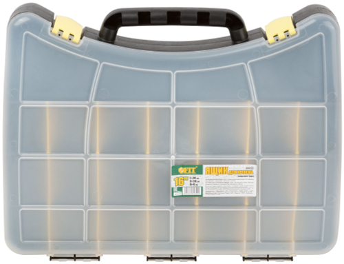 Ящик для крепежа (органайзер) (с защелкой) 16'' (400х300х60мм), 65652