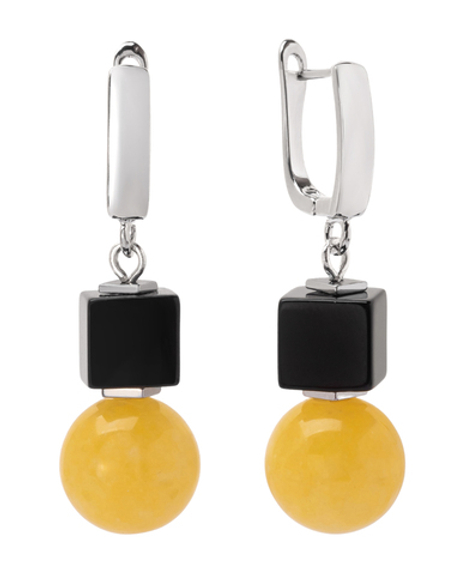 20148570 Серьги Роман с камнем