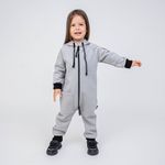 Комбинезон с капюшоном и накладным карманом "Жемчуг"